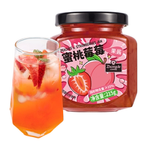 Zhongde Peach Plum Fruit Tea 215g Bottled Hot and Cold Drinks Afternoon Tea Fruit Blossom Tea Jam