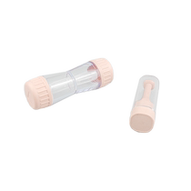 Contact lens storage double bottle solid suction stick