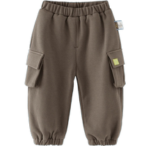 Tongtai baby pants autumn and winter velvet childrens trousers boys and girls casual outing all-match girdle trousers autumn wear