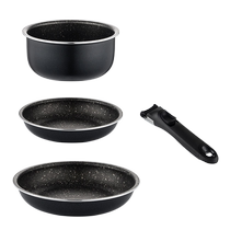 onlycook removable handle non-stick medical stone pan milk pot soup pot frying pan induction cooker pot