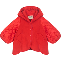 The same style of Maradin childrens clothing in the mall. Girls mid-length trousers and coats. 2021 winter new style diamond quilted woolen coats.