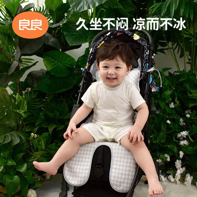 Liangliang stroller mat, ramie breathable ບ່ອນນັ່ງຄວາມປອດໄພເດັກນ້ອຍ summer, cushion ບ່ອນນັ່ງເດັກນ້ອຍ