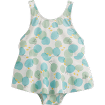 (Lu Fu) Marc Jenny 2024 new summer girls French ruffled one-piece swimsuit