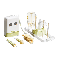 Beidou portable bottle brush and cup brush 1 set of silicone cleaning brush newborn special cleaning brush storage box set
