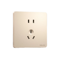 Delixi switch socket whole house package 86 type golden one-open five-hole USB household socket panel porous