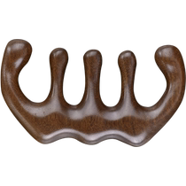 Mudingding golden sandalwood massage comb whole wood wide tooth multi-functional anti-static scraping scalp meridian portable comb