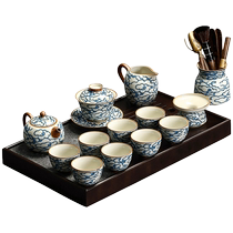 Tangfeng Ru Kiln Kung Fu Tea Set 2024 New Home Light Luxury High-end Teapot Teacup Tea Making Supplies Collection