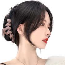 Real Hair Eight Words Liu Hai Wig Piece Nets Red Separated Method Fake Liu Hai Woman Natural Forehead Hair Piece Hairpiece Womens Stream Sea