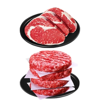 (Full score) Original cut Argentinian eye steak beef patty combination