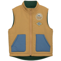 Qianquhui childrens clothing for autumn and winter boys and girls camping main body with polar fleece lining to keep warm and thickened vest