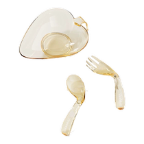 Yings baby independent eating spoon PPSU Yuanbao complementary food spoon one-year-old baby learning to eat training fork spoon tableware