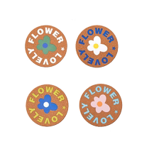 Qianyu colorful flower cork coaster heat insulation mat anti-scalding household table mat bowl mat plate mat pot mat with iron stand