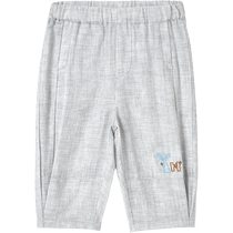 (Same style in the mall) Yingshi baby anti-mosquito pants summer boys breathable 2024 new pure cotton gauze long pants