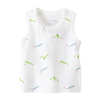 babylove baby vest summer thin mens and womens baby clothes sleeveless top breathable sweat-absorbent bamboo cotton bottoming shirt