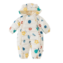 Happy Bear Baby Autumn and Winter Jumpsuit Baby Going Out Warm Romper Suit Newborn Padded Winter Clothes