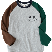 (single piece) Little Elephant Ham children Long sleeves T-shirt boy pure cotton spring clothing boy hit undershirt