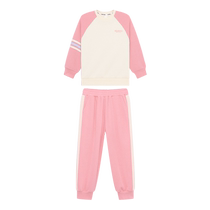 Zuoxi Girls Suit Spring and Autumn Childrens Autumn Clothes 2024 New Girls Two-piece Set Autumn Style Sports Contrast Color Fashion