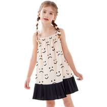 Girl Harnesses Dress Code Dress 2024 Spring Summer New Children Princess Dresses Big Boy Foreign Air Trendy Dress Boy Clothing Thin