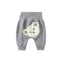 Baby large PP pants for autumn wear western-style casual pants for outdoor use high-waisted belly-protecting pants for men and women plus fleece pants for autumn and winter
