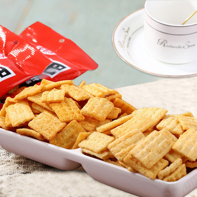 【包邮】卡其乐糯米锅巴香辣500g零食