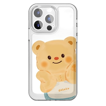 Korean cartoon butter bear suitable for Apple 15 mobile phone case iPhone13 new 14promax soft 12 female 11