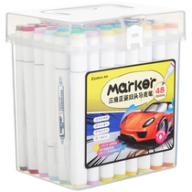 Qixin Mark Pen for elementary school students special double-headed oily quick-drying non-fading watercolor pen for childrens graffiti