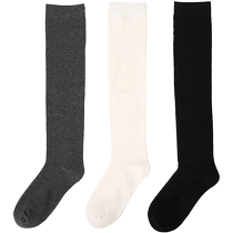 Childrens mid-calf socks student socks white black long-tube boys and girls pure cotton socks long socks sports baby summer