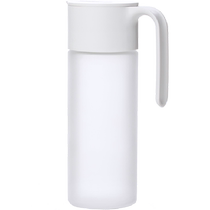 Camellia automatic opening and closing Japanese-style soy sauce vinegar bottle glass leak-proof household kitchen frosted antibacterial oil pot large capacity