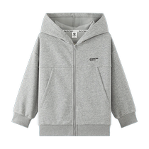 Zuoxi childrens clothing boys autumn sweatshirt childrens spring and autumn hooded jacket 2024 new casual sports top autumn