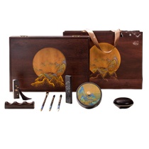 Liupintang Qianli Jiangshan Study Four Treasures Set Beginners Special-level Calligraphy Introductory Brush Set