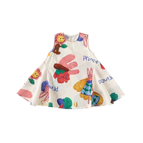 INSbobo girls dress childlike girl summer dress 2024 new sleeveless girl skirt children