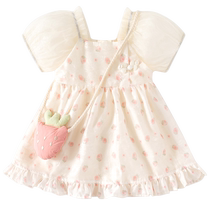Banxidi girls dress summer new fashion style baby girl one year old dress summer children princess dress