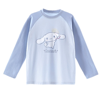Jade Dog Girls T-shirt Long Sleeve Autumn Clothing 2024 New Childrens Bottoming Shirt Spring Style Big Childrens Top Korean Childrens Clothing