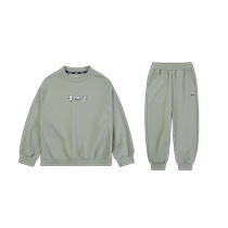 ebaer childrens sweatshirt suit childrens clothing 2024 autumn new arrival boys and girls round neck top autumn two-piece set