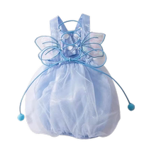 Pet dog colorful butterfly suspender skirt Bichon Frize dog clothes Pomeranian Teddy small puppy thin summer