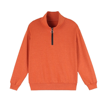 Meow Full Score Sweater Womens Velvet Thickened Stand-up Collar Half Cardigan Autumn and Winter Small Loose Mommy Long-sleeved Jacket