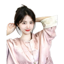 Jiali Qiansi wig for women natural full real hair high top of skull fluffy hair volume light and traceless wig
