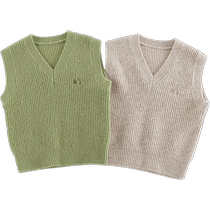 (Sheep Wool) Mark Jenny Boys Mountain Series Outdoor Knitted Vest Childrens Vest Autumn and Winter Clothes 241688