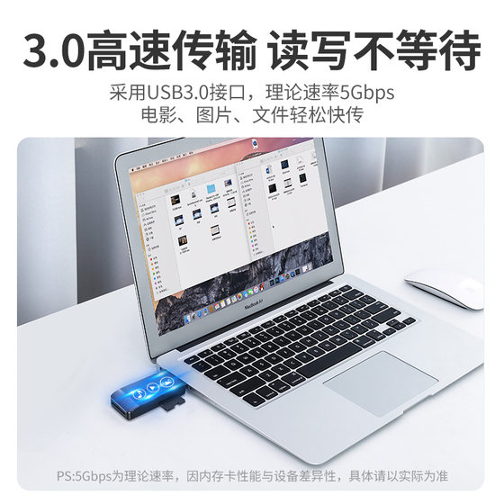 Greenlian USB3.0 고속 카드 리더 4- 인간 다중 기능 변환기 SD/CF/TF/MS 카드 휴대폰 컴퓨터