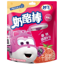 Miaofei High Calcium Cheese Sticks Strawberry Flavor 100g Added Vitamin D