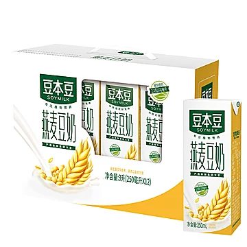 豆本豆燕麦全豆豆奶250ml*12盒