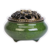 Buddha incense burner household indoor incense burner ceramic antique sandalwood incense set mugwort incense agarwood to remove odor