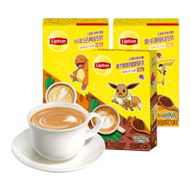 Lipton Pokémon Milk Tea Powder в гонконгском стиле со вкусом утки-мандарина 150 г * 3 коробки в пакетиках маленькие пакеты мгновенные заваривания горячие напитки