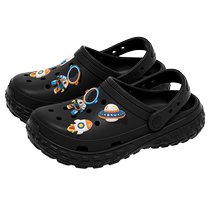 Aokang Croc Shoes Mens 2024 New Summer Beach Driver Driving Baotou Outdoor Sandals Mens Outerwear Anti-Slip