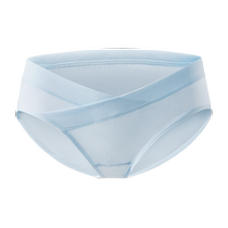 Manxi pregnant womens low-waist underwear pure cotton abdominal support 5A grade antibacterial pregnancy and confinement special postpartum large size womens model