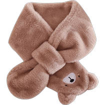 Rasharia childrens scarf baby neck scarf autumn and winter warm baby neck cover for children boys and girls plus velvet