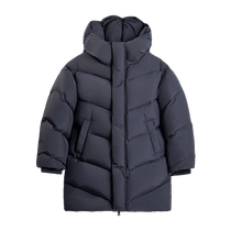 EBAER childrens down jacket mid-length childrens clothing 2024 winter new style thickened three-proof warm jacket for boys and girls