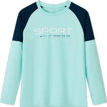 361° childrens clothing boys and girls long-sleeved sweatshirts 2024 spring and autumn new T-shirt sports small medium and large childrens tops