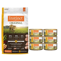 Instinct Bailey Cat Food Grain-Free Chicken Whole Cat Food 4 99kg Grain-Free Chicken Cat Canned 156g*6 cans