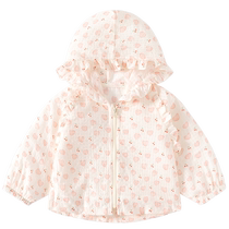 Banxidi Girls Sun Protection Clothes Summer Thin 2024 New Style Childrens Jackets Baby Girl Hooded Air Conditioning Shirt